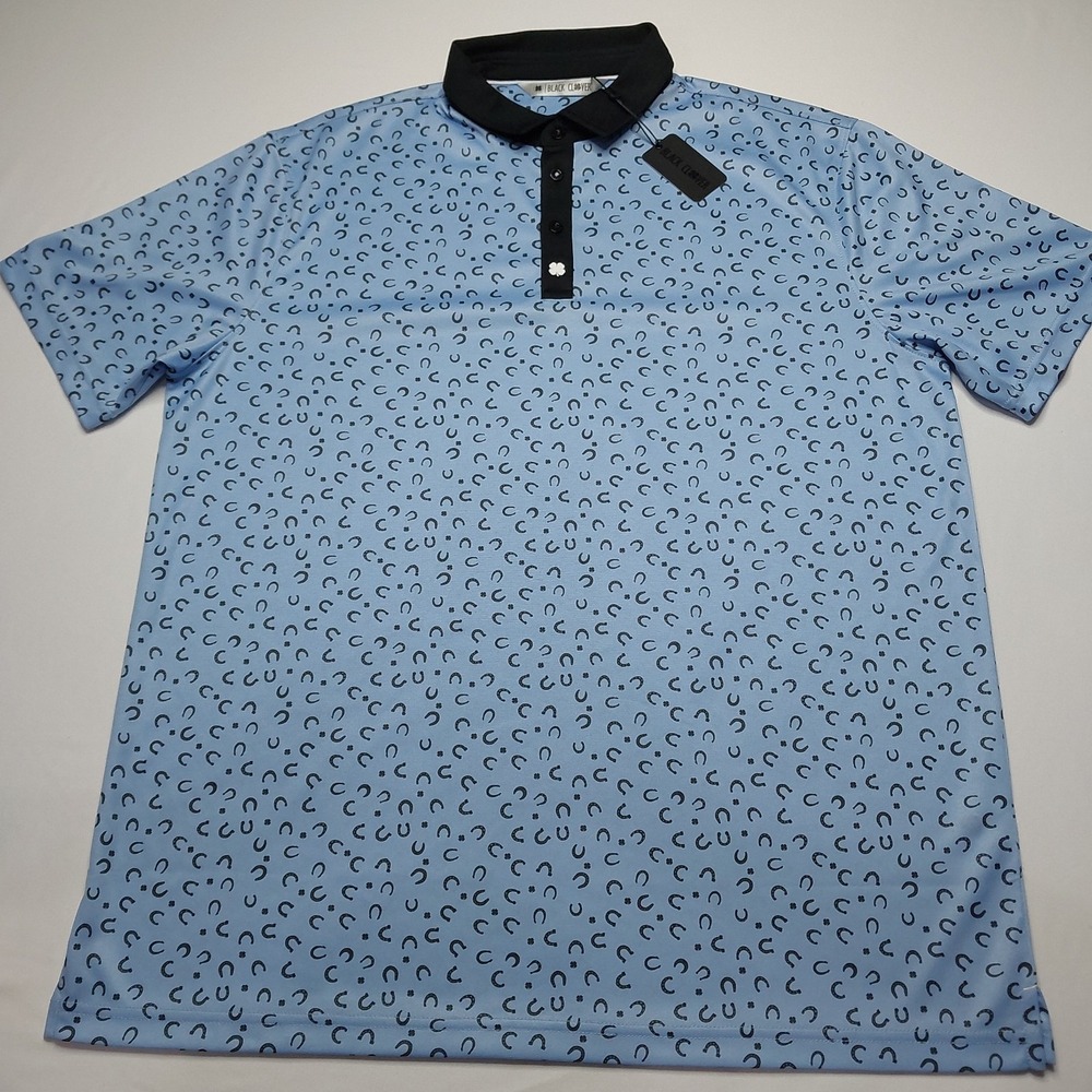 NWT Black Clover Live Lucky Good Luck Polo shirt Large